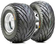 atv hard surface tire and wheel package deal